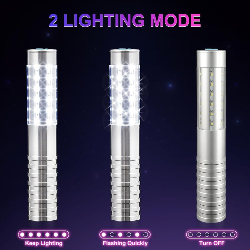 WILON Store Bottle Service Lights Rechargeable Bottle Service Sparklers Reusable Handheld Girl Lights LED Baton Strobe Light for Parties Bar Club Nightclub Birthday Weddings - Upgraded Version - Image 4
